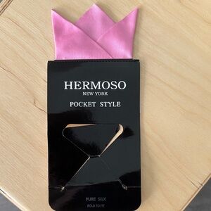 Pink Silk Pocket Square